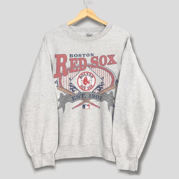 Boston Red Sox Baseball Sweatshirt, Retro MLB Boston Red Sox Unisex Shirt Tee - Picture 1 of 2